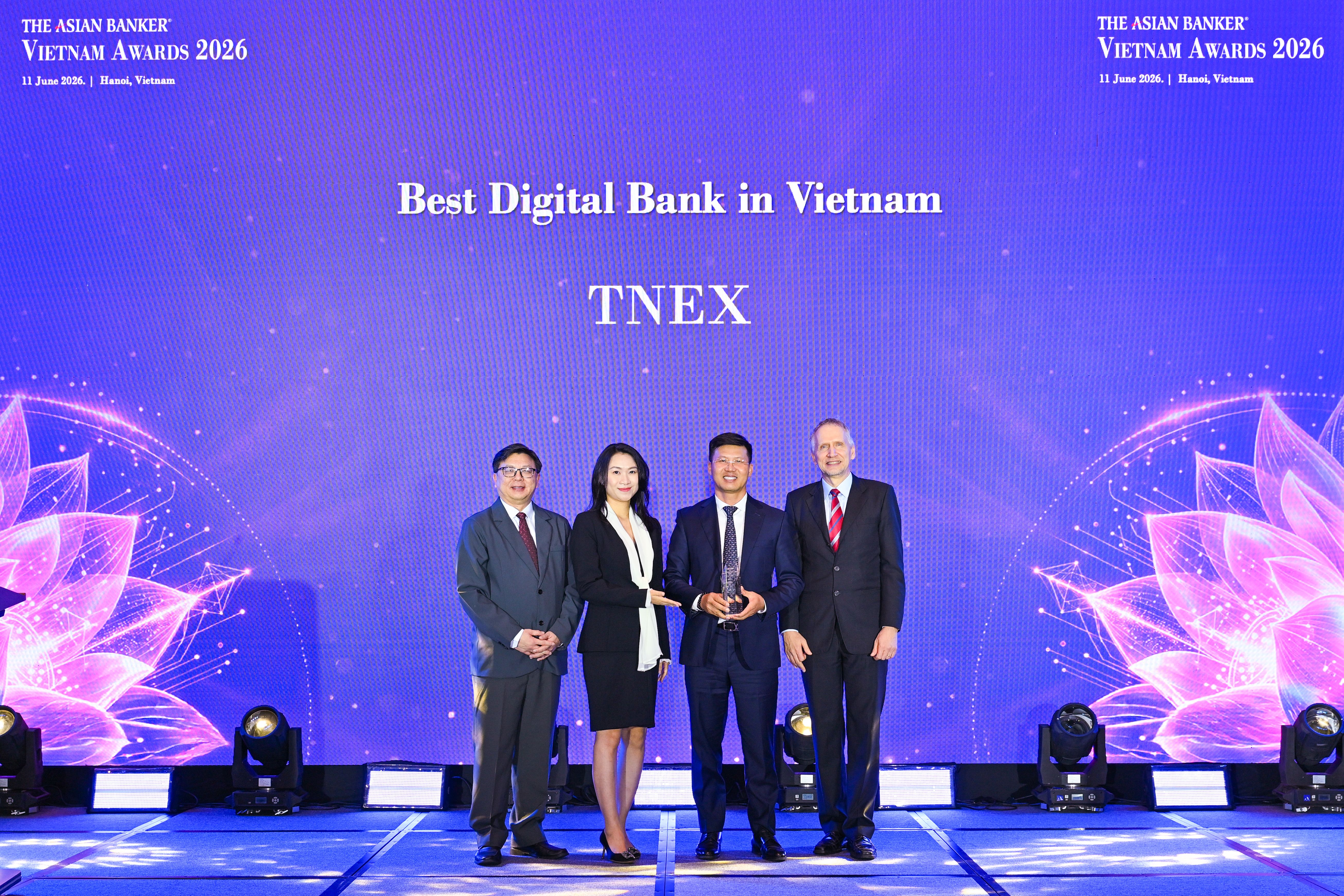 TNEX đạt giải thưởng Ngân hàng số tốt nhất Việt Nam 2026 từ The Asian Banker TNEX đạt giải thưởng Ngân hàng số tốt nhất Việt Nam 2026 từ The Asian Banker
